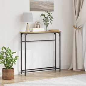 vidaXL Τραπέζι Σαλονιού Artisan Oak 75x19,5x75 εκ. Κατασκευασμένο από Ξύλο & Ατσάλι