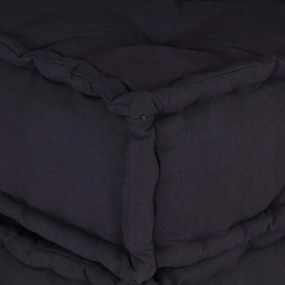 Modular Pouffe Anthracite 70x70x54 ύφασμα - Ανθρακί