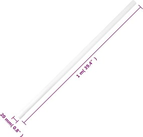 vidaXL Κανάλι Καλωδίων Ø20 χιλ. 10 μ. από PVC