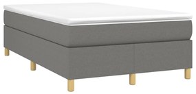 ΚΡΕΒΑΤΙ BOXSPRING ΜΕ ΣΤΡΩΜΑ ΣΚΟΥΡΟ ΓΚΡΙ 120X190 ΕΚ ΥΦΑΣΜΑΤΙΝ 3269691