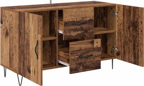 vidaXL Πλαϊνό γραφείο Παλιό Ξύλο 100 x 36 x 60 εκ. Επεξεργασμένο Ξύλο