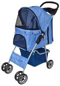 Καρότσι Μεταφοράς Σκύλων Μπλε