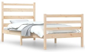 vidaXL Πλαίσιο Κρεβατιού 90 x 200 εκ. από Μασίφ Ξύλο Πεύκου