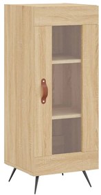 vidaXL Μπουφές Sonoma δρυς 34,5 x 34 x 180 εκ. από Επεξεργασμένο Ξύλο