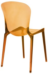 Καρέκλα Sawyer pakoworld PC καφέ διαφανές - Πολυπροπυλένιο - 231-000002