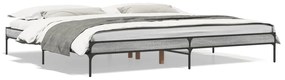 vidaXL Πλαίσιο Κρεβατιού Γκρι Sonoma 200x200 εκ. Επεξ. Ξύλο &amp; Μέταλλο
