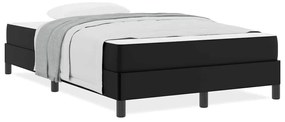 vidaXL Κρεβάτι με στρώμα Μαύρο 120 x 200 cm Τεχνητό δέρμα