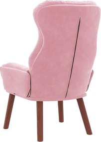 vidaXL Πολυθρόνα Ροζ 69 x 74 x 93 εκ. Βελούδο