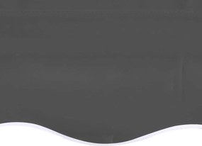 vidaXL Τεντόπανο Ανταλλακτικό Ανθρακί 6 x 3,5 μ.