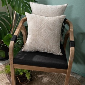 Μαξιλαροθήκη Διακοσμητική Izola 02 Beige Teoran 43X43 Cotton-Polyester