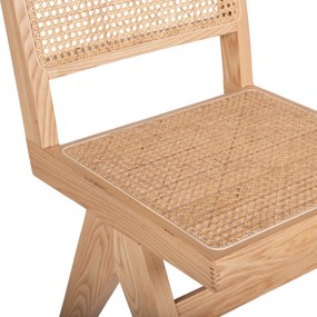 Καρέκλα Fredrik Ξύλο Φράξινου Και Rattan Σε Φυσικό Χρώμα 45x55,5x83Yεκ.