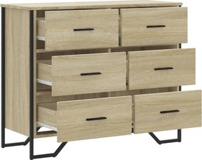 vidaXL Συρταριέρα Sonoma Δρυς 91x35,5x74,5 εκ. από Επεξεργ. Ξύλο