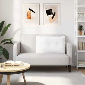 vidaXL Μαξιλάρι Πλάτης Λευκό 80 x 19 x 50 εκ ύφασμα