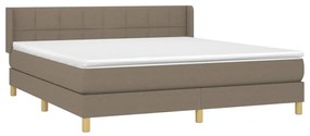 ΚΡΕΒΑΤΙ BOXSPRING ΜΕ ΣΤΡΩΜΑ TAUPE 180X200 ΕΚ. ΥΦΑΣΜΑΤΙΝΟ 3130293