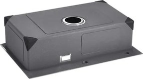 VEVOR 68cm Kitchen Sink Top Mount Single Bowl Drop-In Basin Stainless Steel Bar