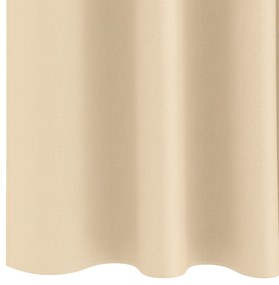 vidaXL Κουρτίνες με κουρτίνες 2 pcs Κρεμ 225 x 140 εκ. Πολυεστέρας