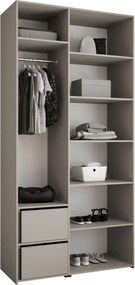 Ντουλάπα Como II-Cashmere - Μαύρο-Μήκος: 120εκ