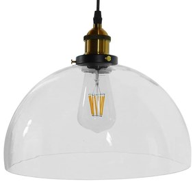 Φωτιστικό Οροφής Darcy 01171 Clear GloboStar Glass