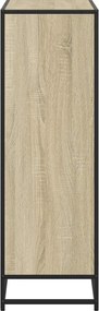 vidaXL Βιβλιοθήκη Χρώμα Sonoma Δρυς 80,5x35x107,5 εκ. Μοριοσανίδα