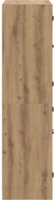 vidaXL Highboard Artisan Oak 68 x 37 x 142 εκ Επεξεργασμένο ξύλο