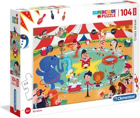 Clementoni Παιδικό Παζλ Maxi Super Color Crazy Circus 104 τμχ