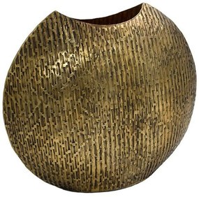 Βάζο Μεταλλικό 939-124-037 30x10x26cm Antique Gold Metal
