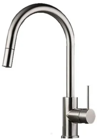 Eurorama Inox 702600 Υψηλή Μπαταρία Κουζίνας Inox Με Περιστρεφόμενο αποσπώμενο Ρουξούνι Με Συρόμενο Ντους
