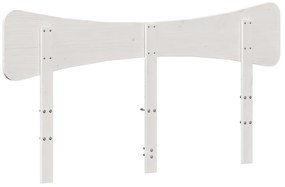 vidaXL Κεφαλάρι Λευκό 150 εκ. από Μασίφ Ξύλο Πεύκου