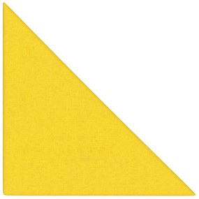 Πάνελ Τοίχου 12 τεμ. Ανοιχτό Κίτρινα 30x30εκ. 0,54μ² Υφασμάτινα - Κίτρινο