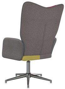 vidaXL Πολυθρόνα Relax Σχέδιο Patchwork Υφασμάτινη