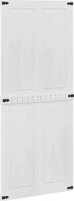 vidaXL Πόρτα αχυρώνα CORONA 90 x 210 cm Μασίφ Ξύλο Πεύκου Λευκό