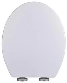 Καπάκι Λεκάνης Soft Close 830992 36,8x43cm White-Inox Ankor Polypropylene