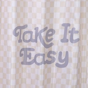 ΚΟΥΡΤΙΝΑ ΜΠΑΝΙΟΥ EASY 180X200 - BEIGE 5205495603193