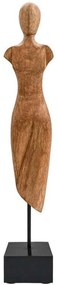 Διακοσμητική Φιγούρα 961-225-005 10x10x60cm Natural Ξύλο