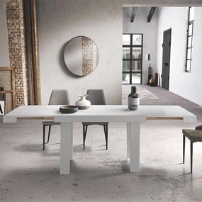 Τραπέζι Επεκτεινόμενο Divo 160x90x76cm White Capodarte