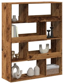 vidaXL Βιβλιοθήκη Όψη Παλαιού Ξύλου 100x33x125,5εκ. Επεξεργασμένο Ξύλο