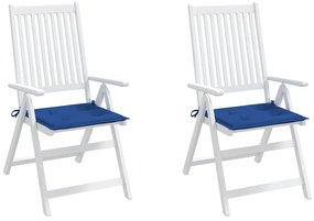 vidaXL Μαξιλάρια Καρέκλας Κήπου 2 τεμ. Μπορντό 40x40x4 εκ. Υφασμάτινα