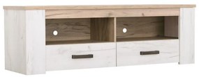 Έπιπλο TV Kent 150 Γκρί Δρύς - Λευκός Δρύς 151x43x49 εκ. 151x43x49 εκ.