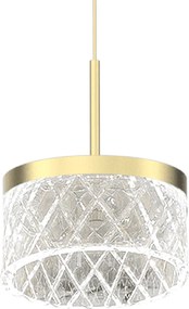 LED Κρεμαστό Φωτιστικό Elegance Ø15cm 9W Χρυσό