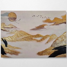 Πίνακας Καμβάς 405HND1235 100x70cm Multi Wallity Οριζόντιοι Ξύλο, Καμβάς