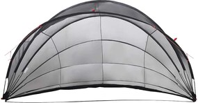 vidaXL Θόλος πισίνας Μαύρο 592 x 590 x 275 εκ.