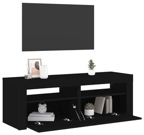 vidaXL Έπιπλο Τηλεόρασης με LED Μαύρο 120x35x40 εκ.