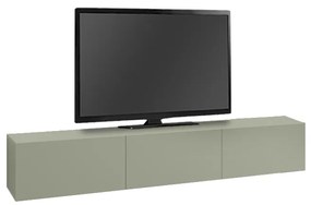 Έπιπλο τηλεόρασης επιτοίχιο Francy Megapap χρώμα ash green 180x30x30εκ.