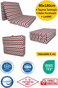 Stewehome Πτυσσόμενο στρώμα αφρού για μονό κρεβάτι 180x80x6 cm