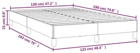 ΠΛΑΙΣΙΟ ΚΡΕΒΑΤΙΟΥ ΧΩΡΙΣ ΣΤΡΩΜΑ ΚΡΕΜ 120X190 ΕΚ.ΣΥΝΘ. ΔΕΡΜΑ 3269621