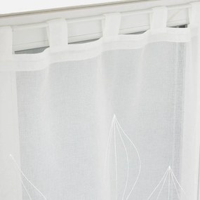 Σετ Κουρτίνες Παραθύρου (60x90) L-C Με Τιράντες Galactee White 1627520