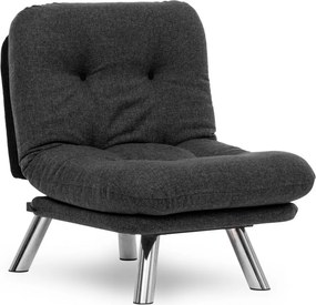 1-Seat Sofa-Bed Misa Small Solo - Dark Grey Dark Grey