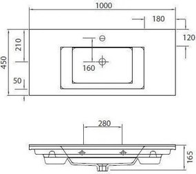 Karag Ikaros 85  MDF - Σετ Επίπλου Μπάνιου - Μόνο Βάση