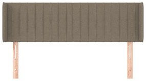vidaXL Κεφαλάρι με Πτερύγια Taupe 147x16x78/88 εκ. Υφασμάτινο