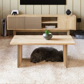 Σύνθετο Σαλονιού Θερμό Δρυς / Sapphire Δρυς NUDRU 150x30x45